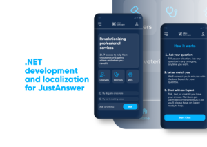 .NET development and localization for JustAnswer