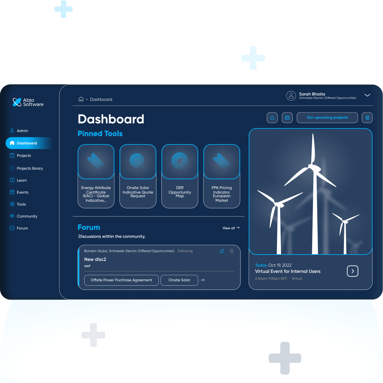 Energy efficiency management software for governmental institutions