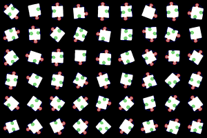 Detected inner and outer locks of the puzzles