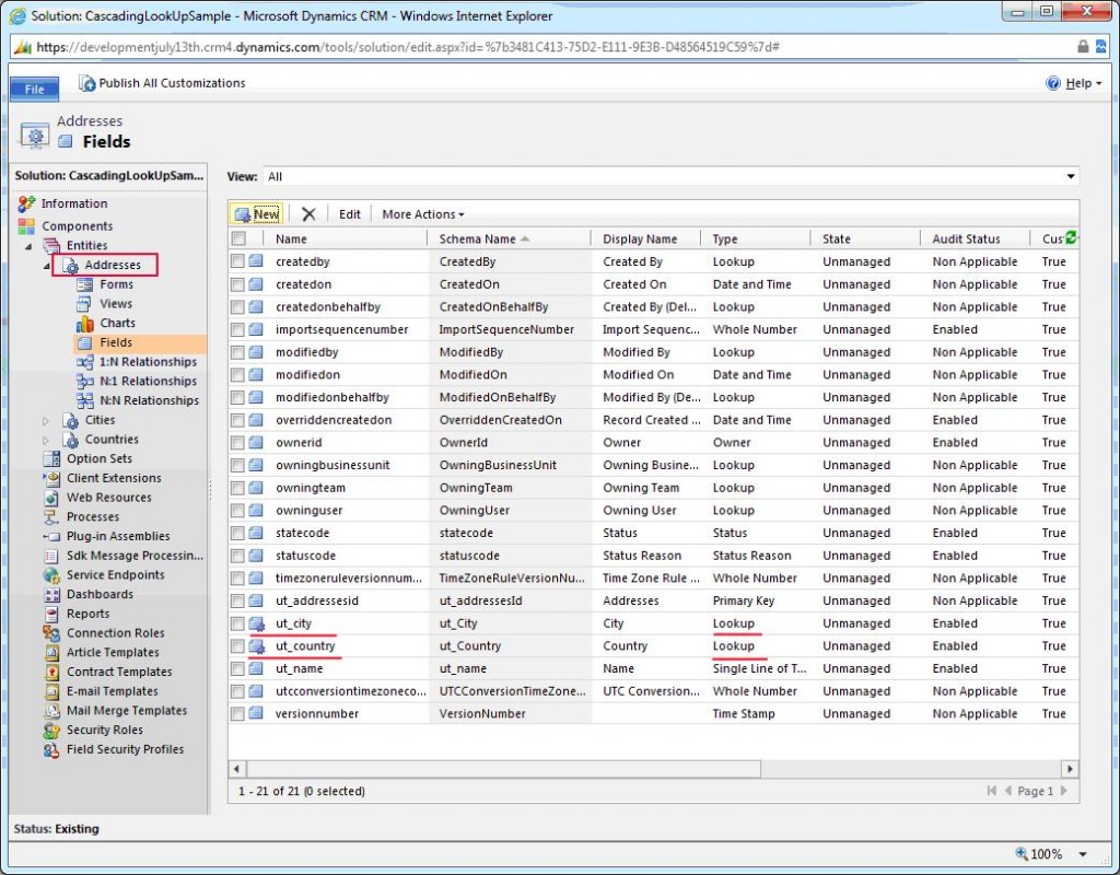Screen 3 Cascading Lookup in Microsoft Dynamics CRM