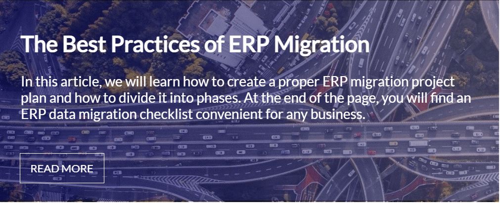 The best practices of ERP migration