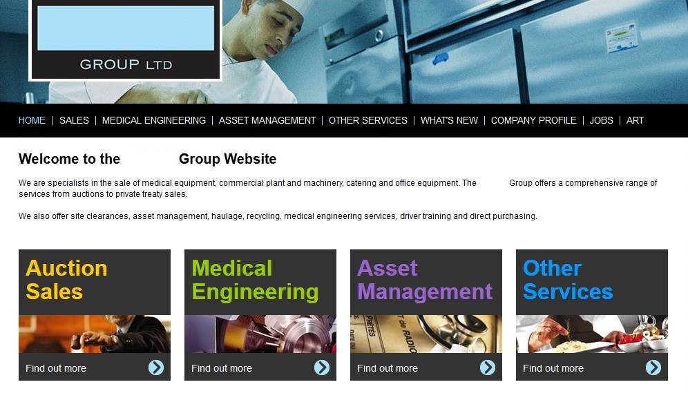 Web Auction for Selling Medical Equipment and Other Machinery