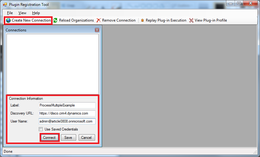Connecting to CRM instance