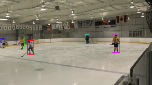 Players move and tracking continues - this situation does not pose serious threats for our algorithm scene03073